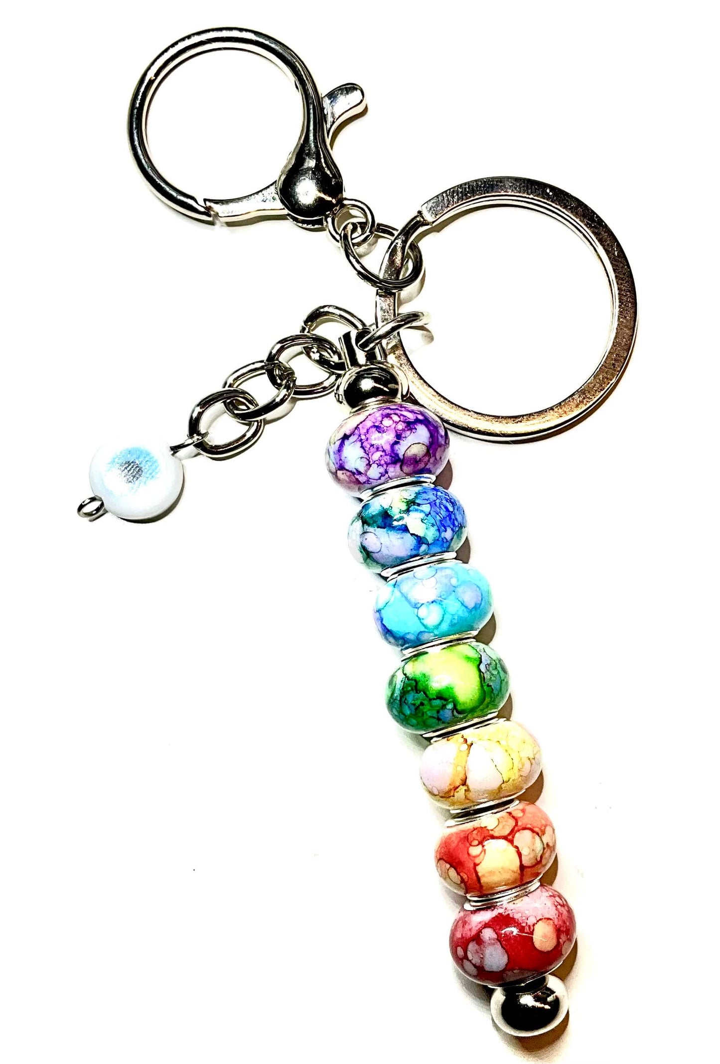 Rainbow solidarity keychain