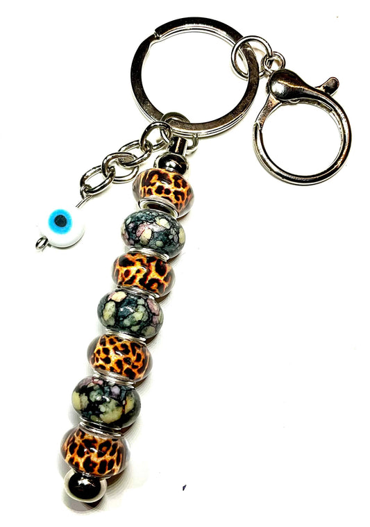 Black and Leopard Solidarity Keychain